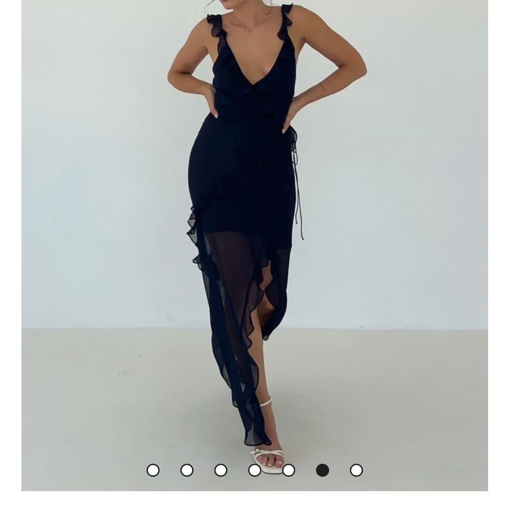 Rumored dress, navy, size small, worn once